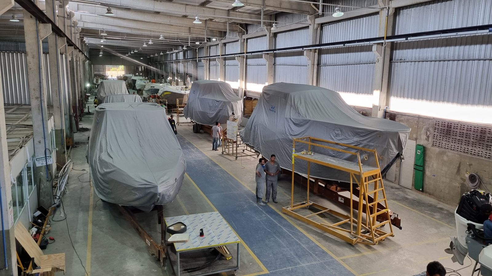 Inside the NX boatyard